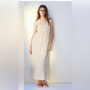 NWT - H&M Cream Sleeveless Maxi Dress